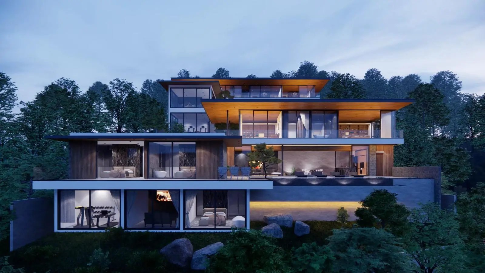 Современная вилла на скале с видом на море и 4 спальнями - Фото 3